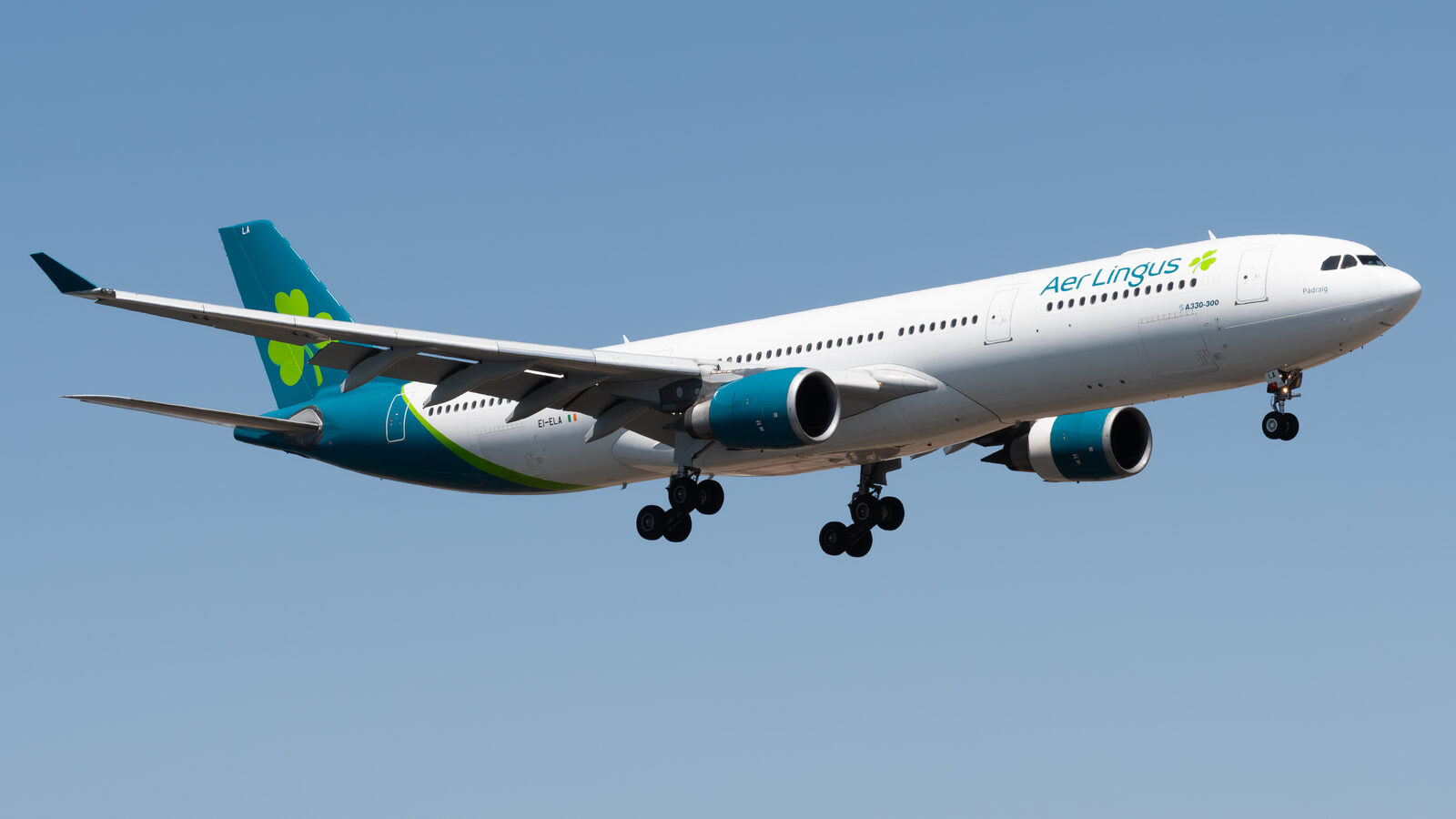 Airbus A330-300 Aer Lingus EI-ELA au décollage à Lanzarote